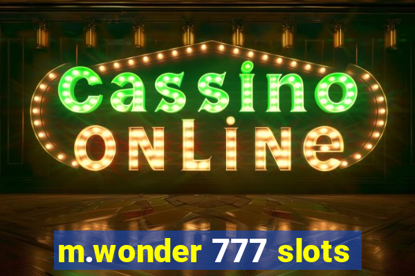 m.wonder 777 slots